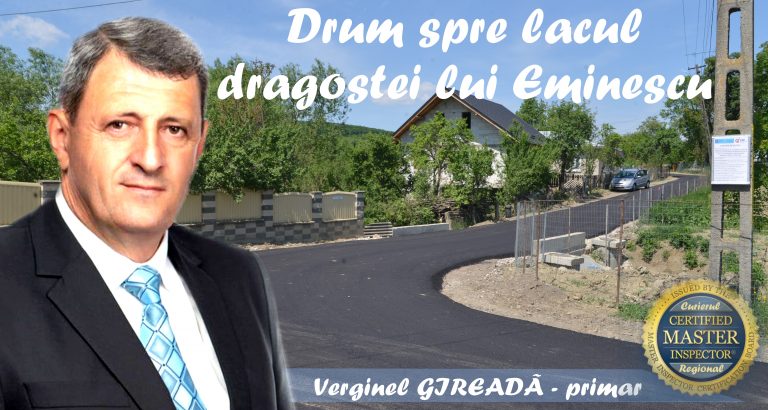 Verginel Gireada, drumul spre lacul lui eminescu, comuna Mihai Eminescu, Ipotesti