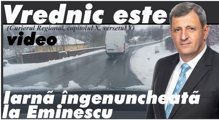 Mihai Eminescu, iarna, zapada, Verginel Gireada, Curierul