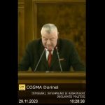 Senator Dorinel Cosma în Senat de Ziua României: Unirea încă plânge pe malurile Prutului