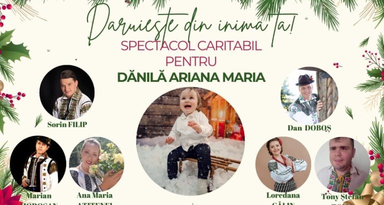 Spectacol, caritabil Ariana Danila, Strugariu, Morosan, Dancila, Filip, cinema Unirea2