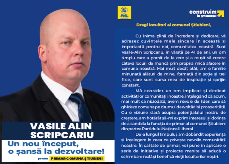 Vasile Alin Scripcariu, Stiubieni, alegeri, 3
