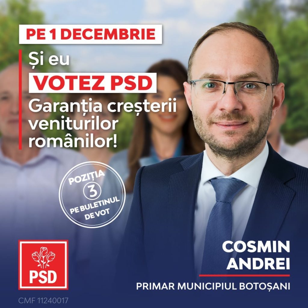 Cosmin Andrei: „Am votat pentru candidatul care a susținut investițiile ...