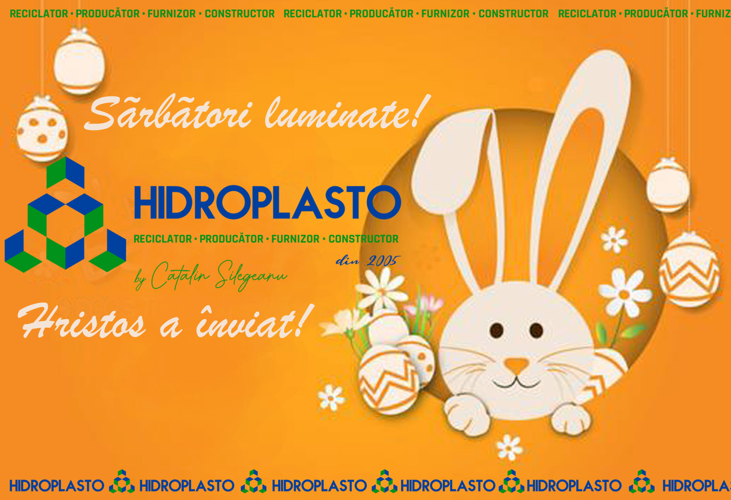 Felicitare Paste 2026 Hidroplasto